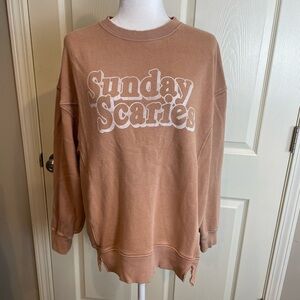 Aerie Sunday Scaries Brown Sweatshirt Small